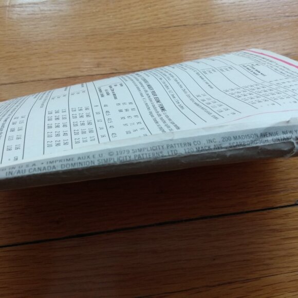 Vintage Mock Wrap Dress Sewing Pattern Size 12 Simplicity 9222 70s Retro - Picture 11 of 16